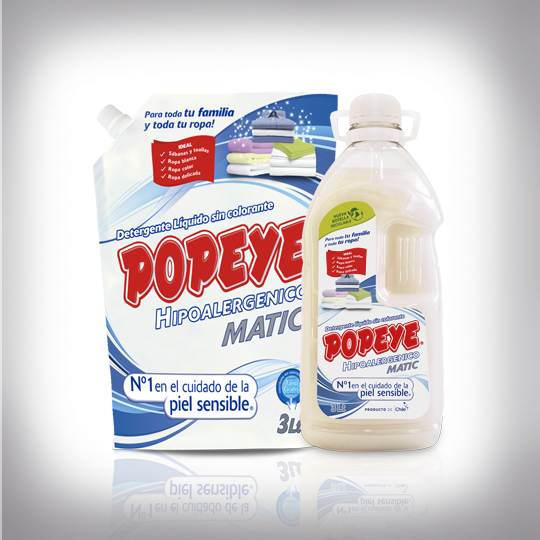 Detergente Popeye Hipoalergénico Familia