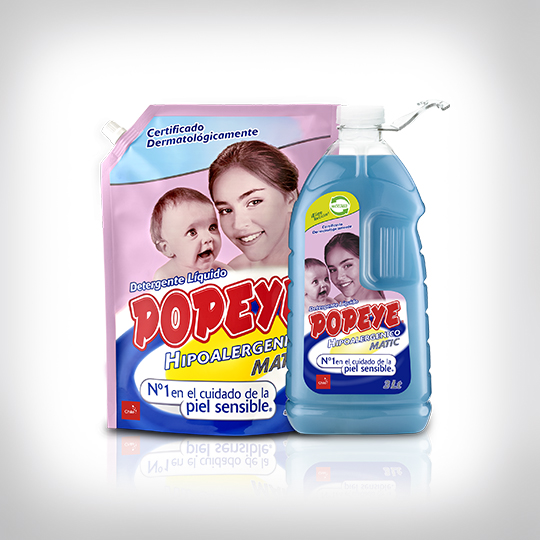 Detergente Hipoalergénico Popeye Bebé Matic